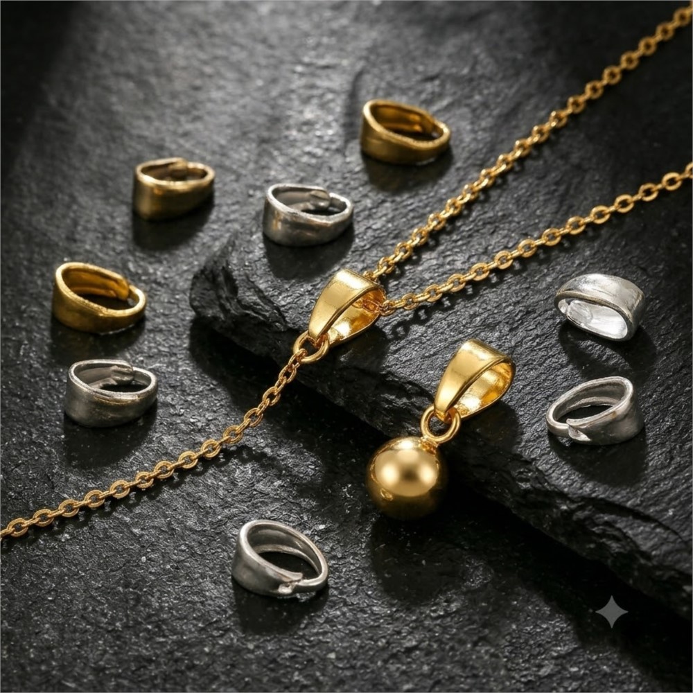 Jewelry Making Charms - 50pcs 18K Gold Plated Pendants Pinch