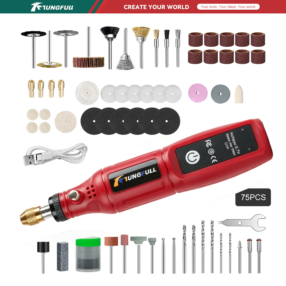 Jewelry Making Workshops - TUNGFULL 3.7V Cordless Rotary Tool USB