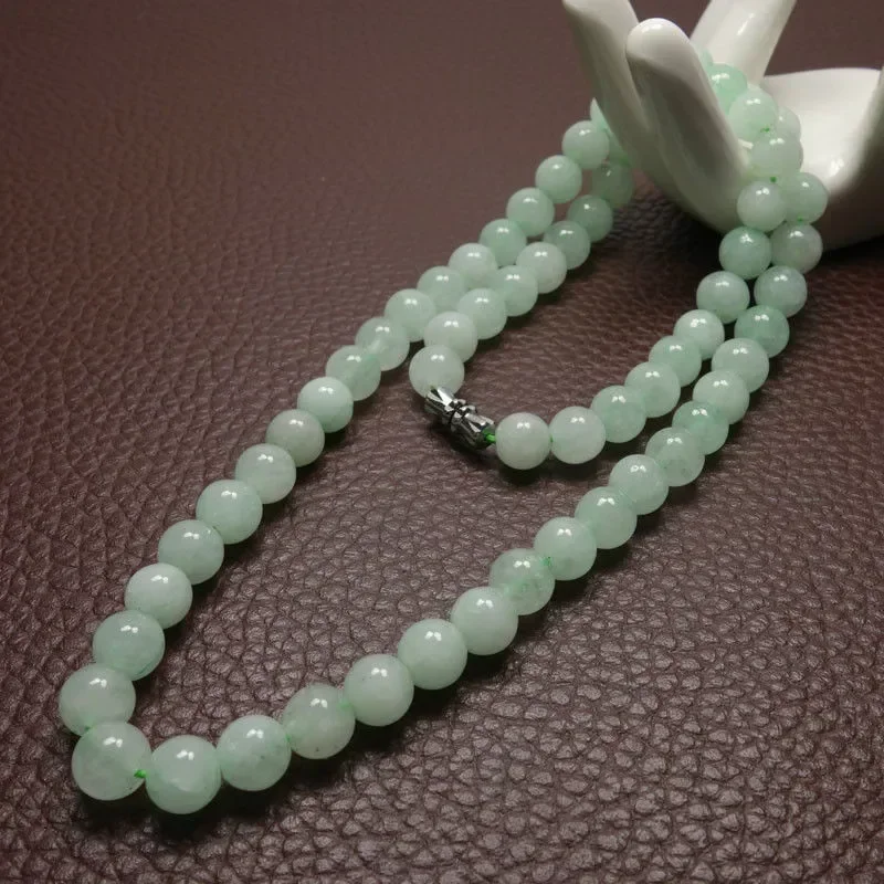 Jewelry Making Charms - 8-10mm Green A Emerald Beads Necklace