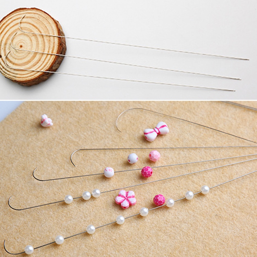 Jewelry Making Rivets - 3pcs Stainless Steel Curved Hook Beading