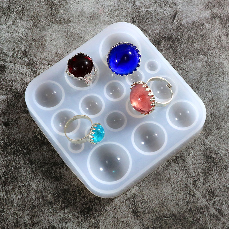 Jewelry Making Workshops - Resin Silicone Molds, Semi-Circular Gemstone Silicone