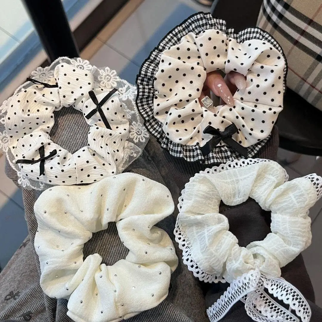 Jewelry Making For Adults - Gentle bow lace scrunchie, new style,