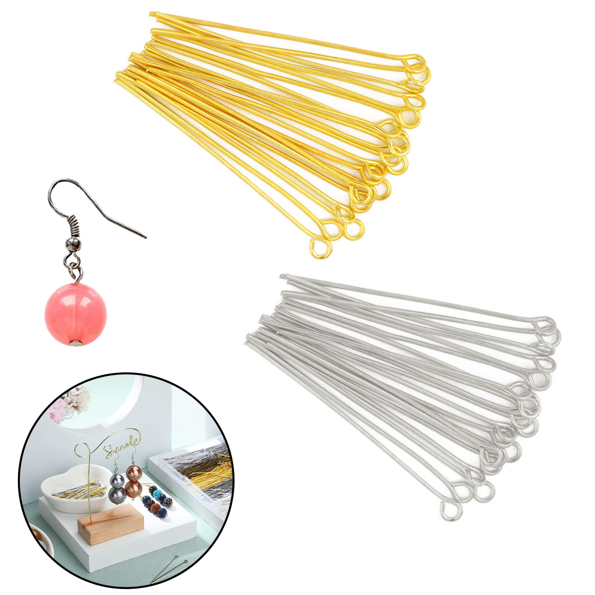 150pcs/Pack Metal 9-pin Steel  - огляд і ціна Jewelry Making Rivets