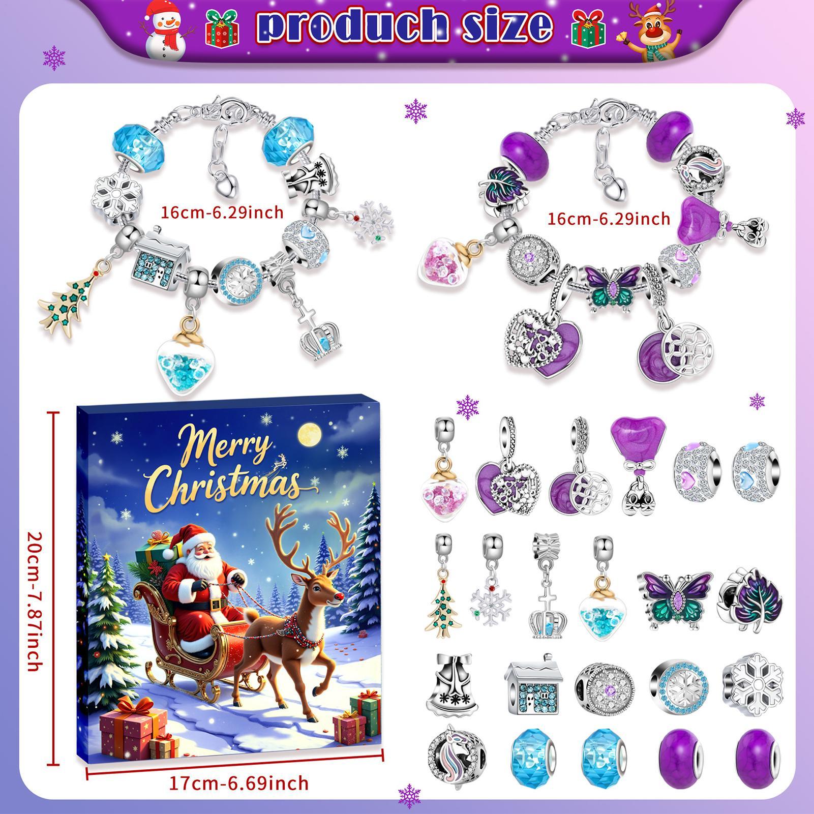 24 Days Christmas Countdown Ad - огляд і ціна Jewelry Making Advent Calendar