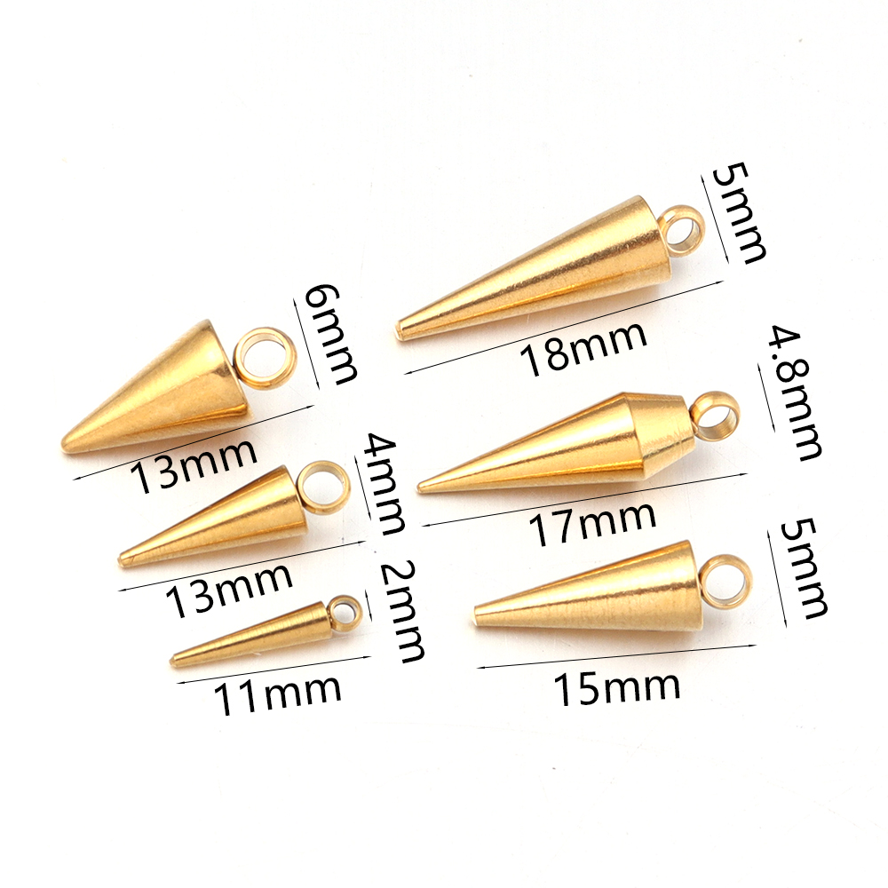 10PCS Stainless Steel Cone Cha - огляд і ціна Jewelry Making For Adults