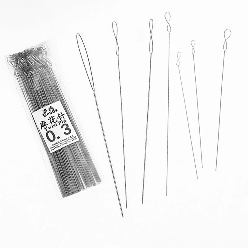 7pcs Soft Twisted Wire Needles - огляд і ціна Knotting Cord Silk