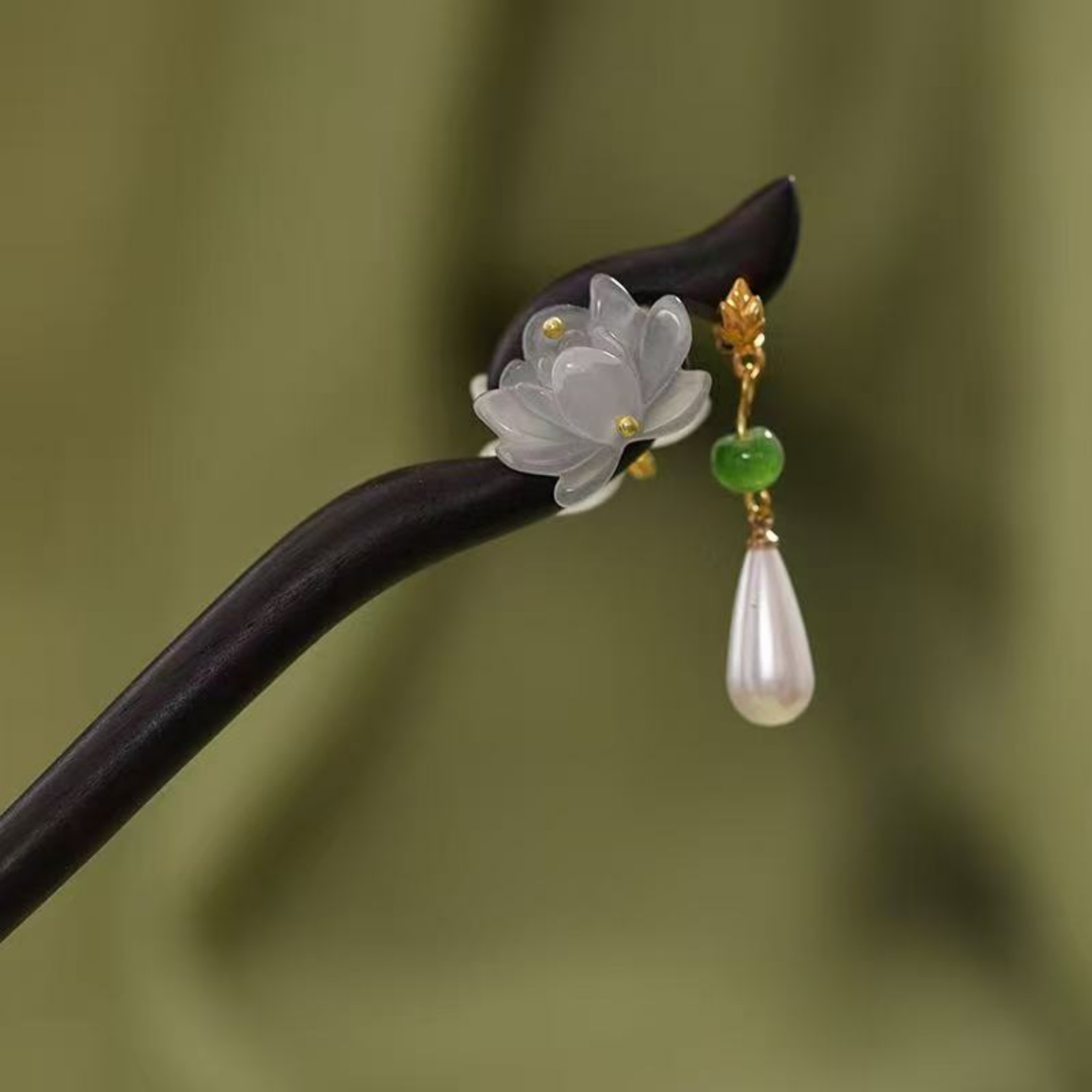 1PC Elegant Lotus Wood Hair St - огляд і ціна Jewelry Making For Adults