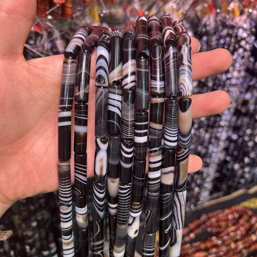 Natural Stone Black Agate Ston - огляд і ціна Jewelry Making Store