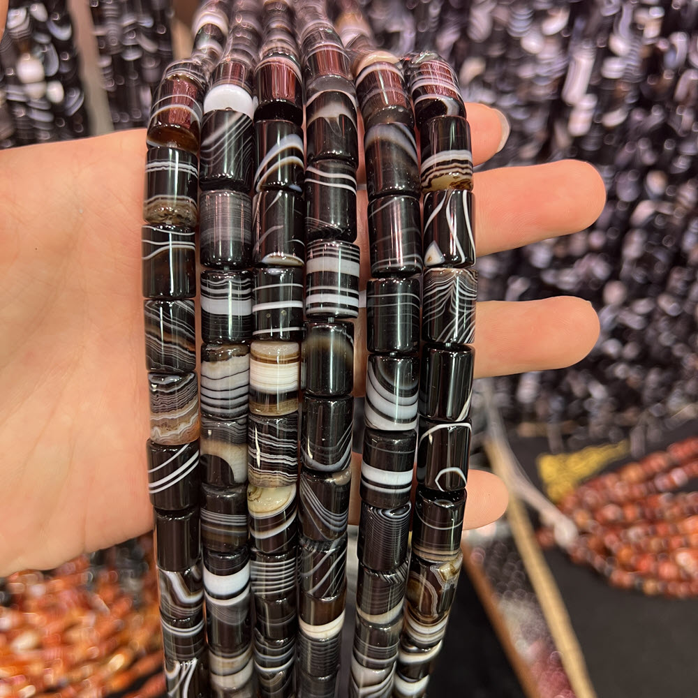Natural Stone Black Agate Ston - огляд і ціна Jewelry Making Store