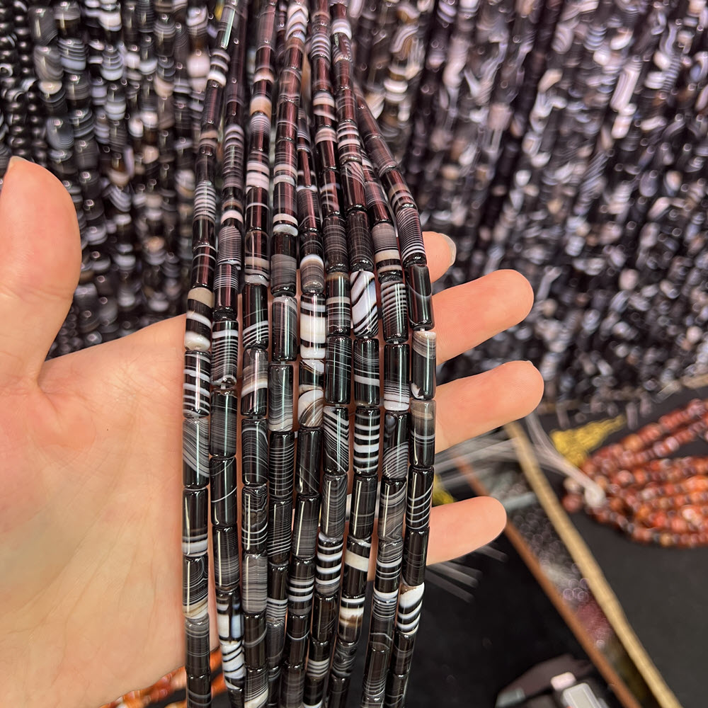 Natural Stone Black Agate Ston - огляд і ціна Jewelry Making Store