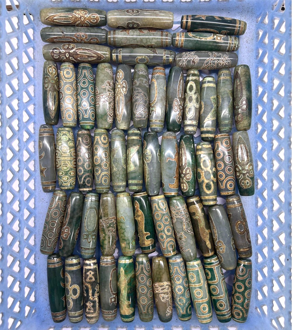 60mm Green Tibentan Dzi Beads  - огляд і ціна Jewelry Making Store