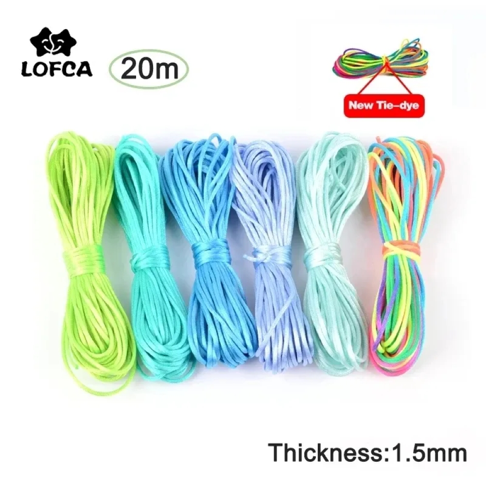 20m/Lot DIY Nylon Cords 1.5mm  - огляд і ціна Knotting Cord Silk