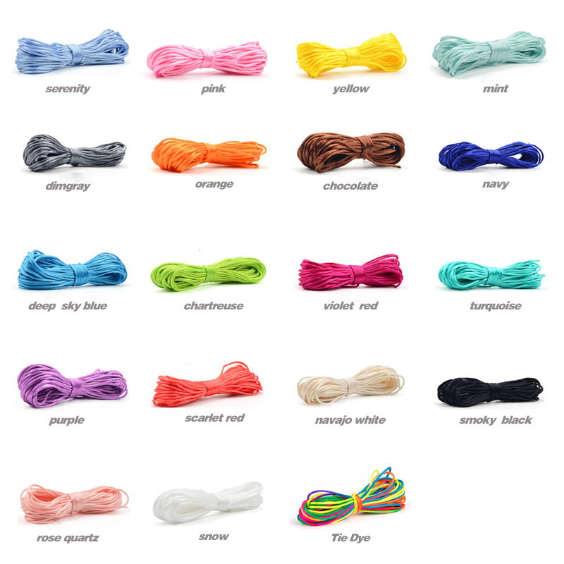 20m/Lot DIY Nylon Cords 1.5mm  - огляд і ціна Knotting Cord Silk