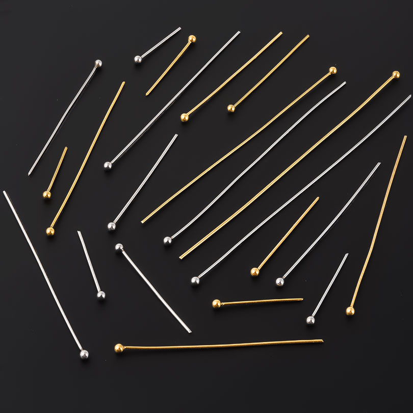 50pcs/Lot 18K Gold Plated Ball - огляд і ціна Jewelry Making Rivets