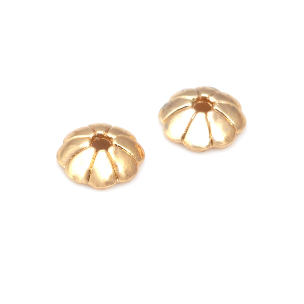 18K Gold Color Brass Flower Be - огляд і ціна Bead Cap Flower