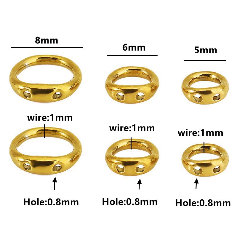 30pcs 5/6/8mm Stainless Steel  - огляд і ціна Jewelry Making Basics