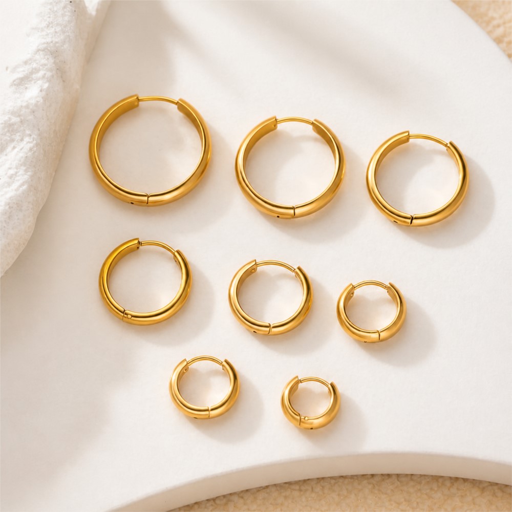 4Pcs Stainless Steel Round Hoo - огляд і ціна Jewelry Making Charms