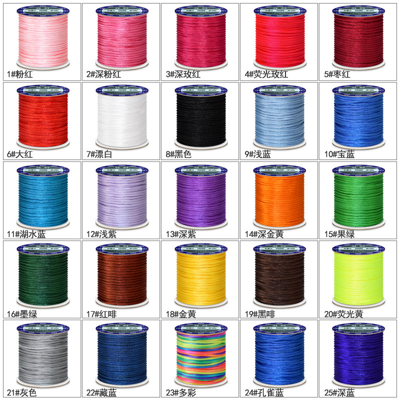 1.5/2/2.5mm Korea Rope String  - огляд і ціна Knotting Cord Silk