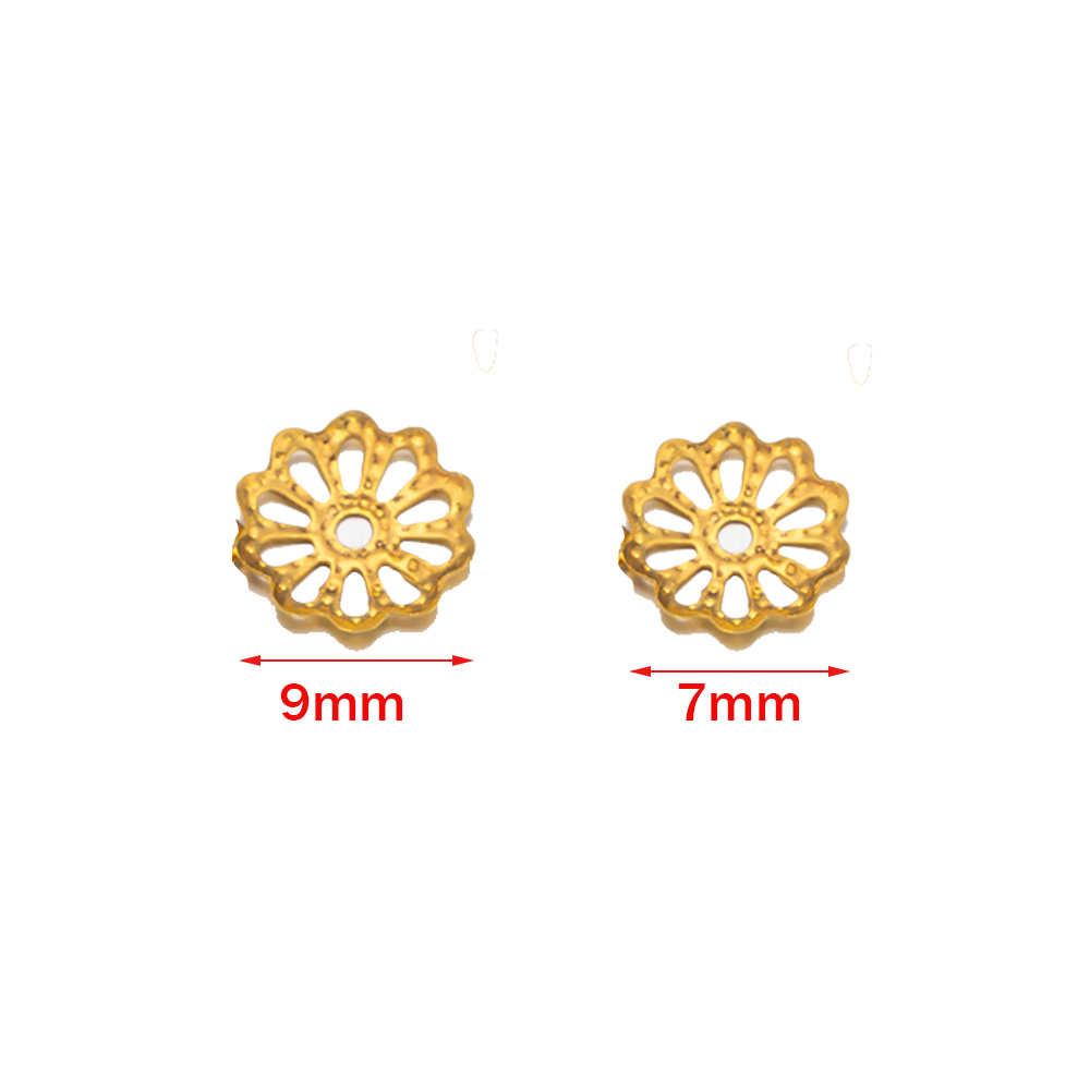 200pcs 7/9mm Filigree Flower H - огляд і ціна Bead Cap Flower