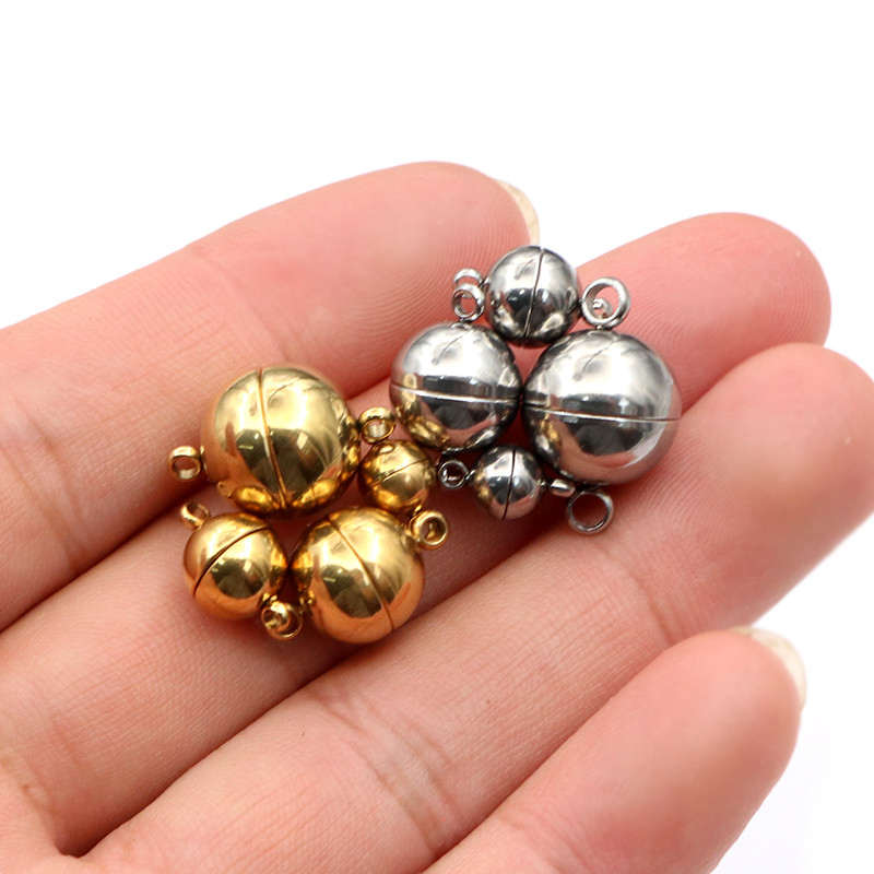 5Pairs 6/8/10/12mm Round Stain - огляд і ціна Jewelry Making Charms