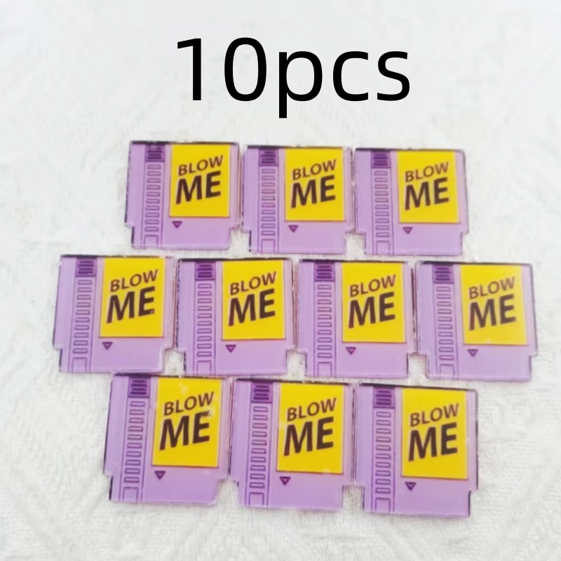 10pcs acrylic video game conso - огляд і ціна Jewelry Making Videos