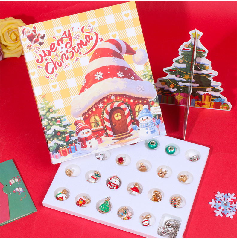 DIY Snowman Santa Claus Bracel - огляд і ціна Jewelry Making Advent Calendar