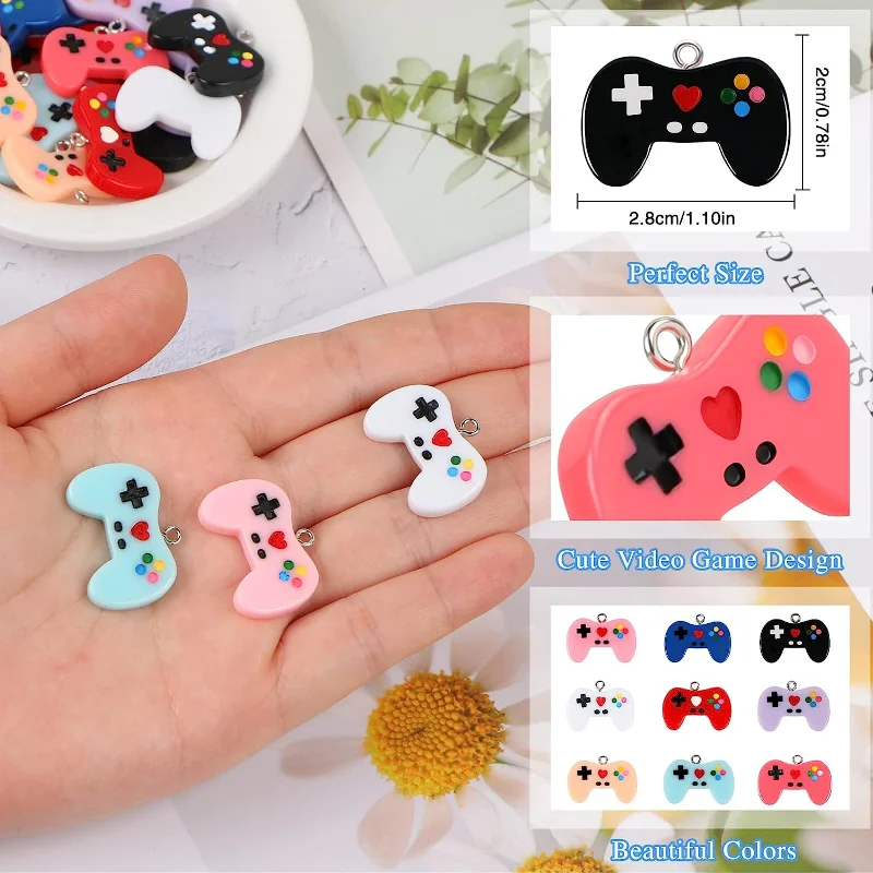 9 Pcs Video Game Controller Ch - огляд і ціна Jewelry Making Videos