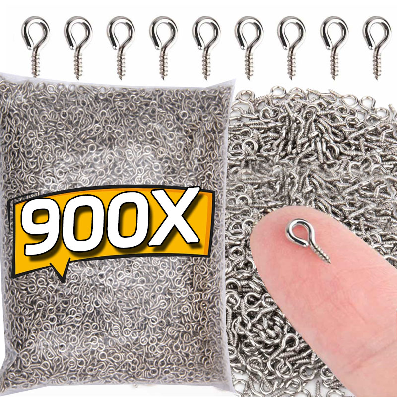 8/10mm Mini Screw Eye Pins Met - огляд і ціна Jewelry Making Rivets