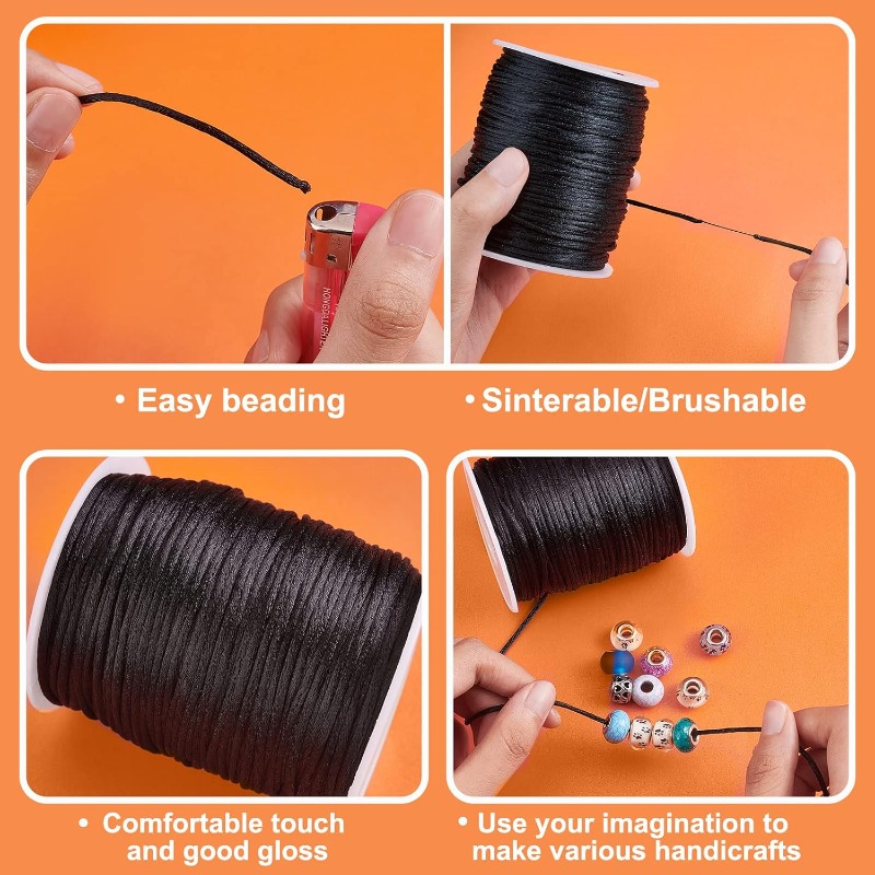 106 Yards Rattail Satin Cords  - огляд і ціна Knotting Cord Silk