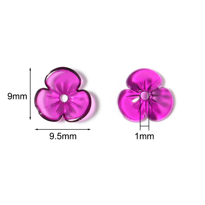 20pcs/lot Transparent Resin Pe - огляд і ціна Bead Cap Flower