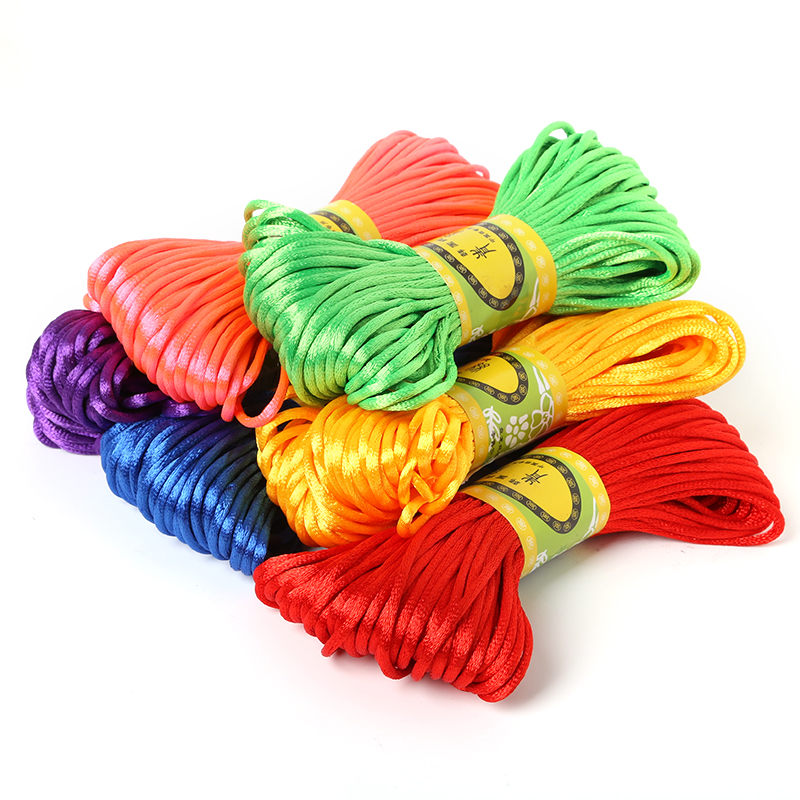 2mm 20meter Soft Satin Rattail - огляд і ціна Knotting Cord Silk