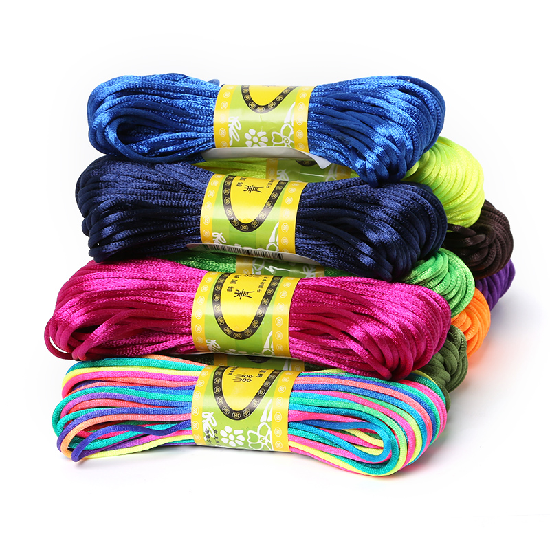 2mm 20meter Soft Satin Rattail - огляд і ціна Knotting Cord Silk