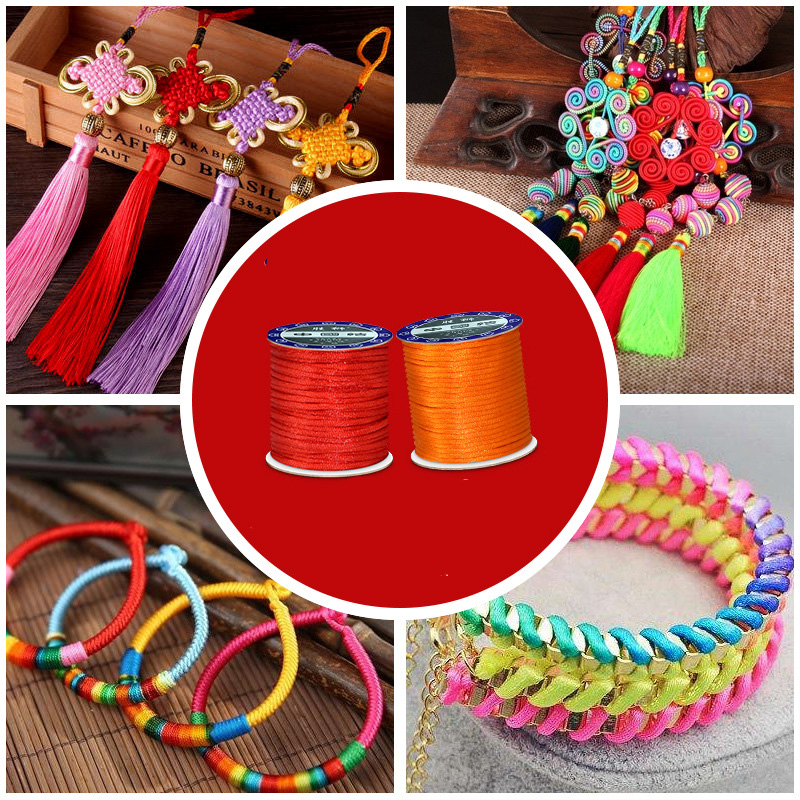 1.5mm 2mm 2.5mm Nylon Cotton B - огляд і ціна Knotting Cord Silk