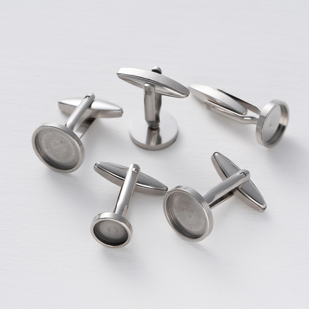 5Pcs Stainless Steel Cufflinks - огляд і ціна Jewelry Making For Adults