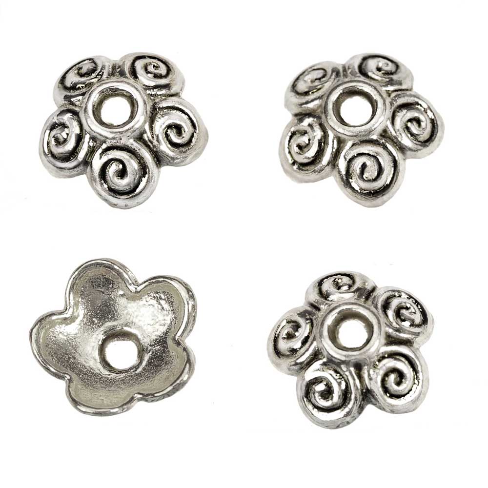 Jwelery Findings Silver End Be - огляд і ціна Bead Cap Flower