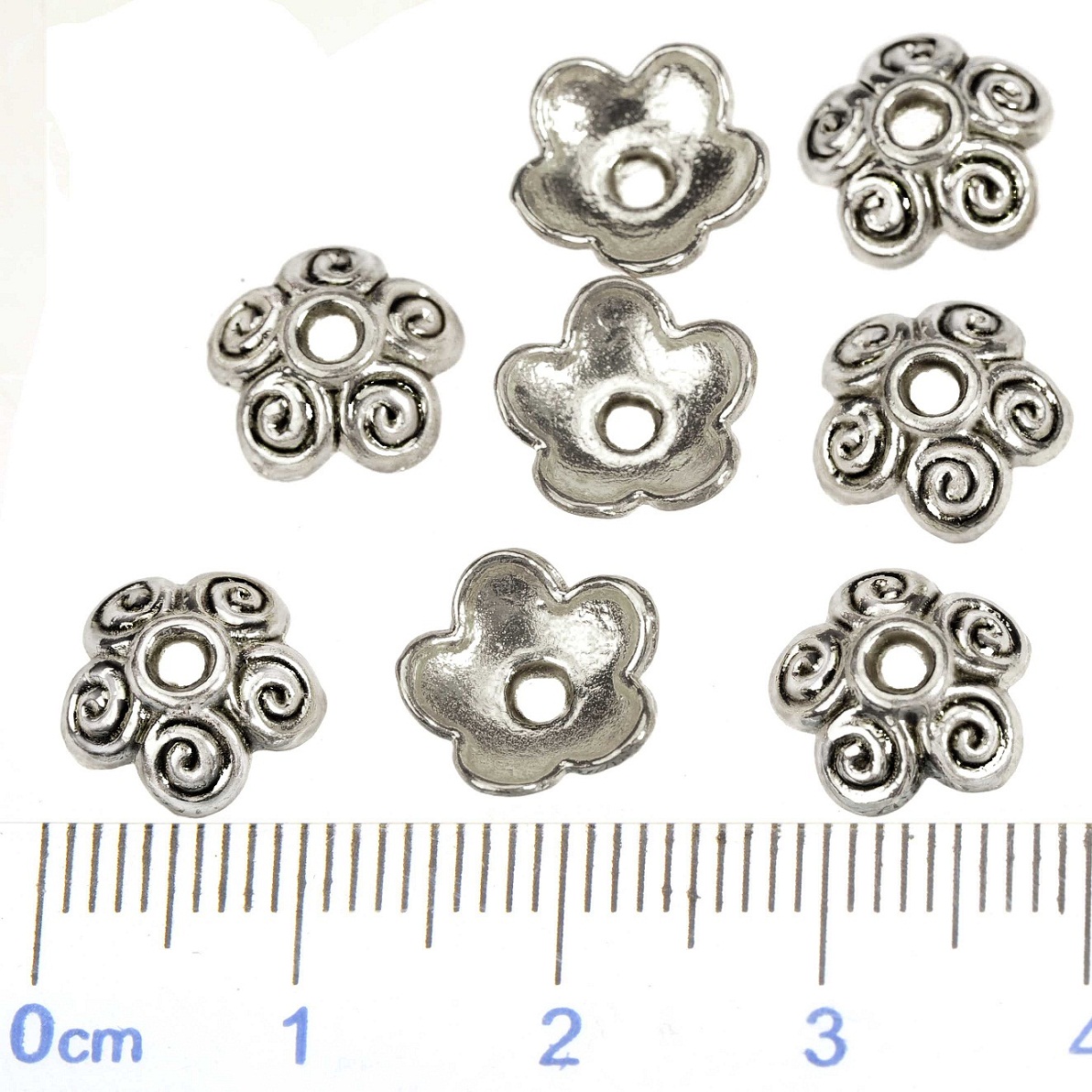 Jwelery Findings Silver End Be - огляд і ціна Bead Cap Flower
