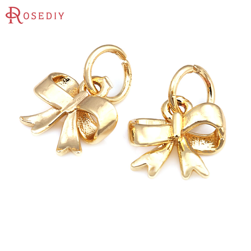 18K Gold Color Brass Grid Bow  - огляд і ціна Jewelry Making Store