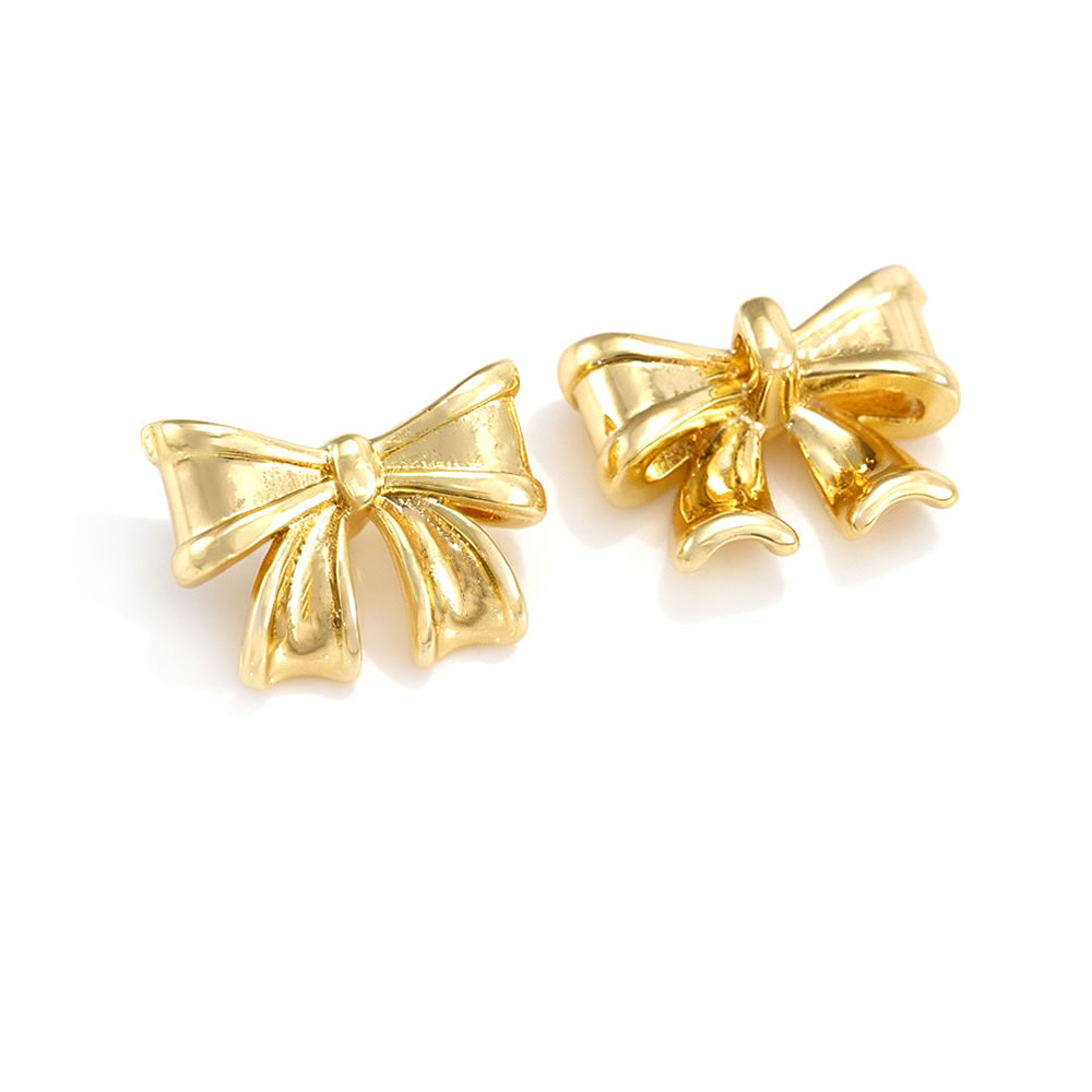 18K Gold Color Brass Grid Bow  - огляд і ціна Jewelry Making Store