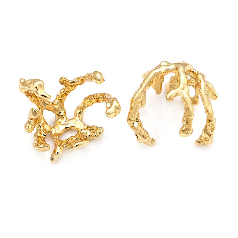 18K Gold Color Brass Flower Sh - огляд і ціна Bead Cap Flower