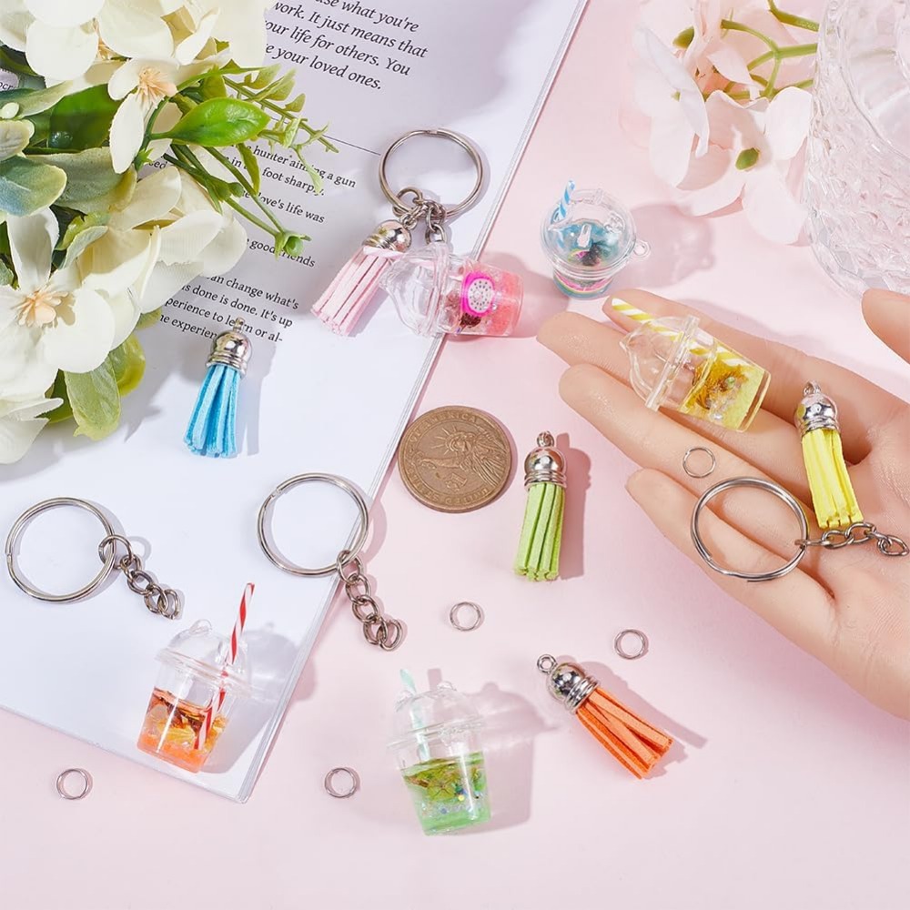 35Pcs DIY 5 Sets Bubble Tea Ke - огляд і ціна Jewelry Making Charms