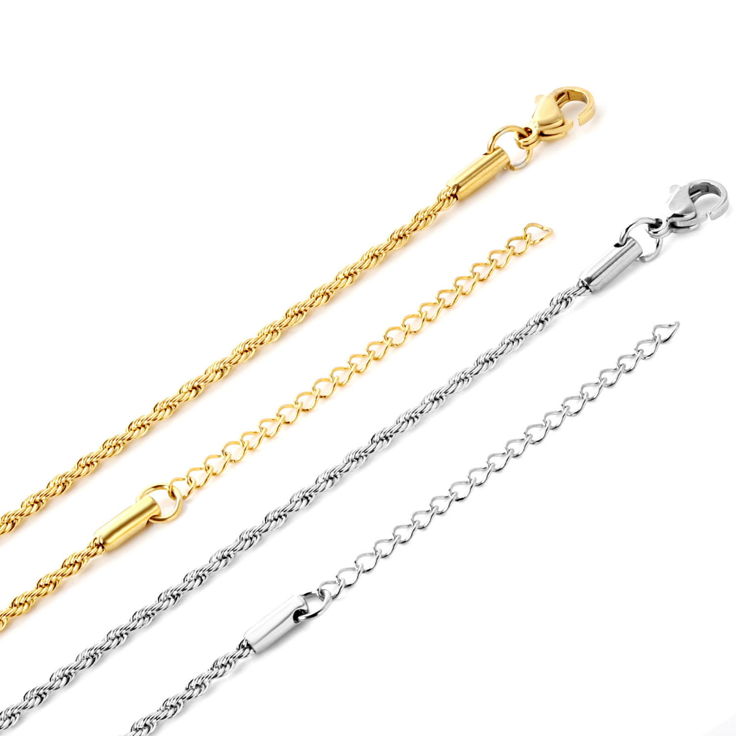 10pcs 2mm 45+5cm Rope Necklace - огляд і ціна Jewelry Making Singapore