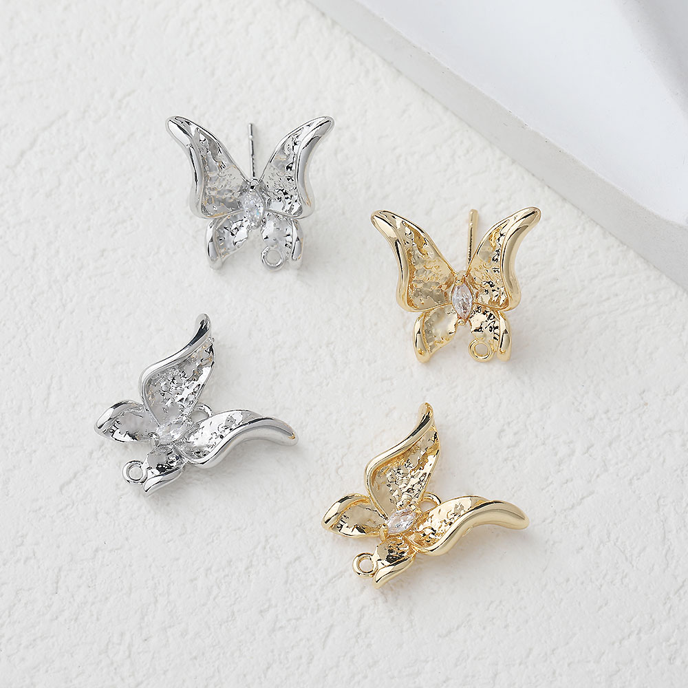 2PCS Dainty Butterfly Ear Stud - огляд і ціна Jewelry Making Charms