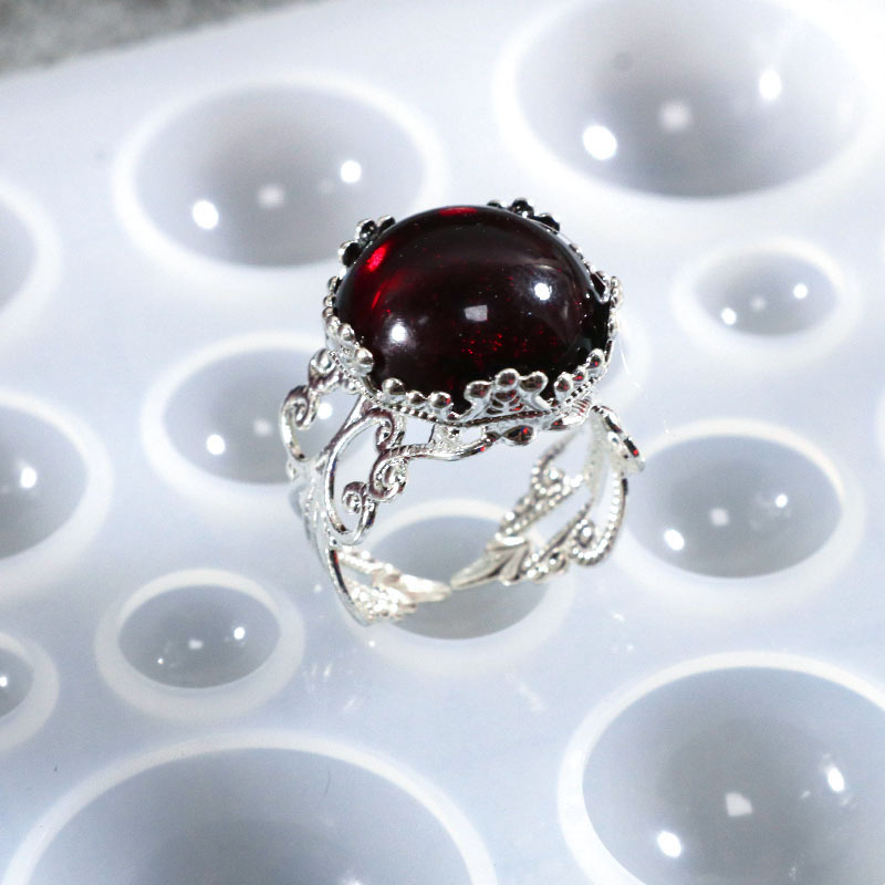 Resin Silicone Molds, Semi-Cir - огляд і ціна Jewelry Making Workshops