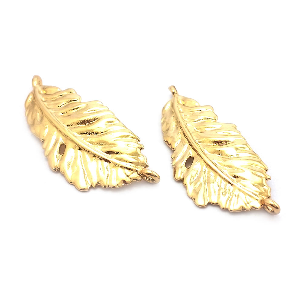 18K Gold Color Brass Feather S - огляд і ціна Jewelry Making Store