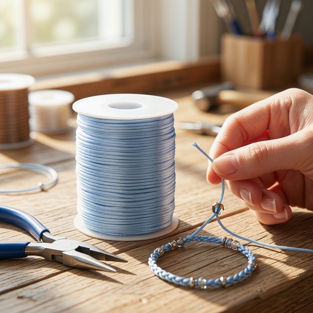 100m Craft String 1.5mm Satin  - огляд і ціна Knotting Cord Silk