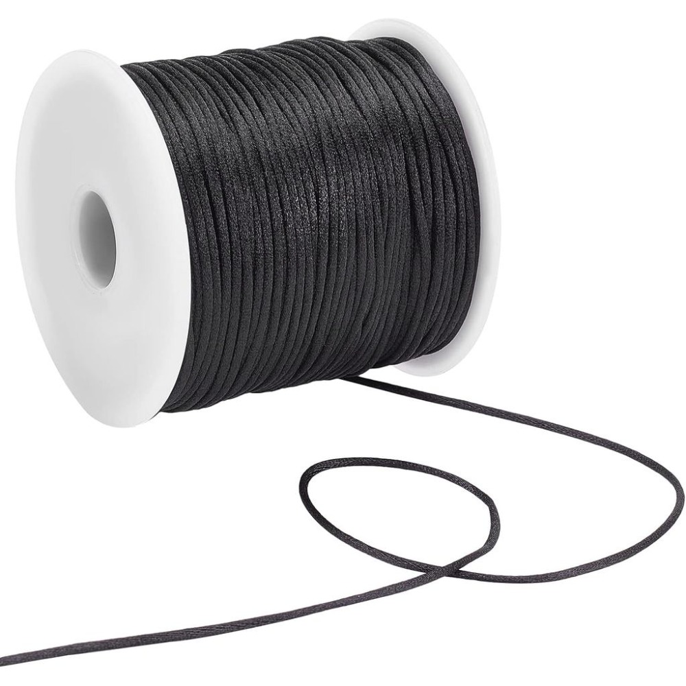 1 Roll 70m Satin Rattail Cord  - огляд і ціна Knotting Cord Silk