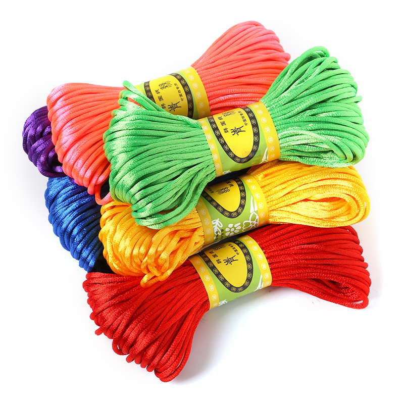 2.5mm 20 Meters Soft Satin Rat - огляд і ціна Knotting Cord Silk