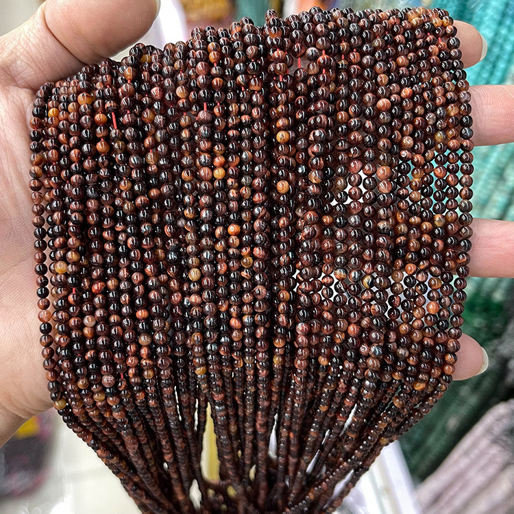 3mm natural stone beads granet - огляд і ціна Jewelry Making Store