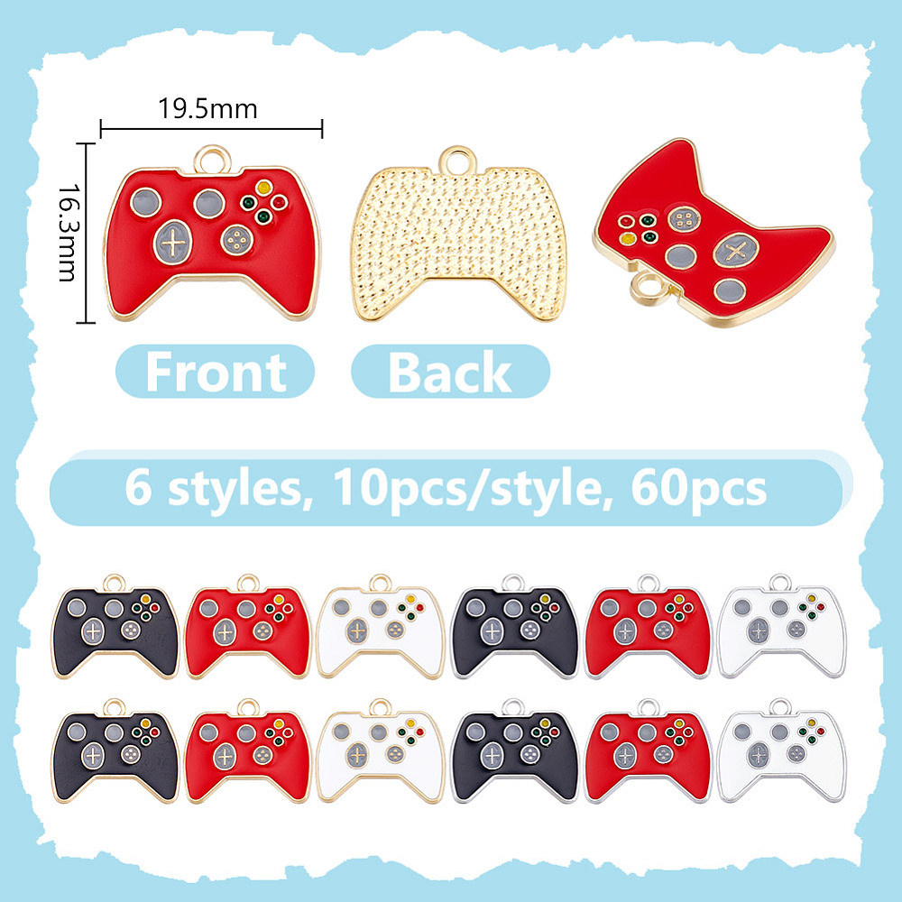 60Pcs Video Game Controller Ch - огляд і ціна Jewelry Making Videos