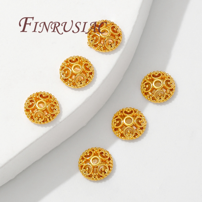 6mm 18K Gold Plated Beads Caps - огляд і ціна Bead Cap Flower